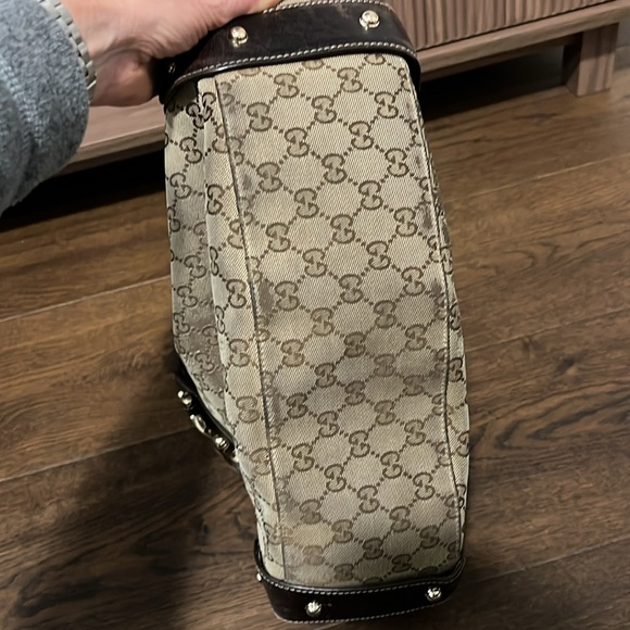 Womens authentic Gucci. Braided handle. Horsebit detail - Picture 5 of 12